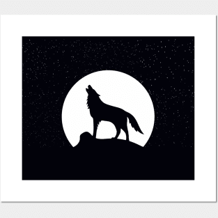 Wolf and Stars Posters and Art